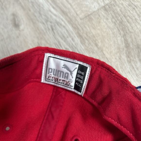 Vintage Puma Philadelphia Phillies Hat Snapback MLB Baseball Blue Red Wool Blend - Picture 4 of 10